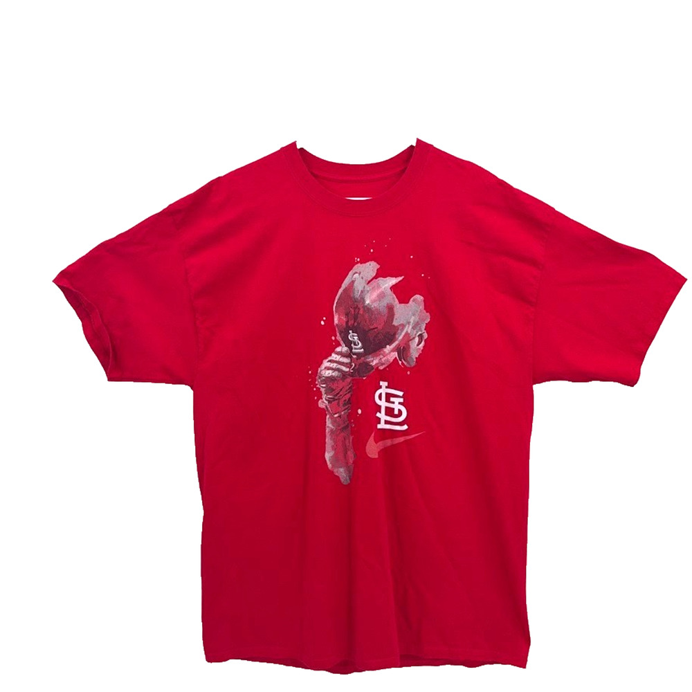 St Louis Cardinals Nike T Shirt Mens 2XL Red Catcher Graphic MLB Baseball